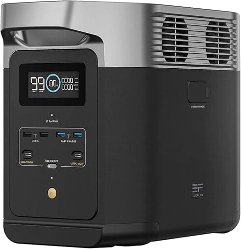 EcoFlow DELTA 2 Portable Power Station with expandable capacity from 1 to 3 kWh, LFP battery, only small defects in packaging, the product is completely unused (Renewed)