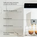 Incapto Aura Caffettiera Superautomatica | 19 Bar | Doppio Pulsante Espresso | Caffettiera a grana compatta e design elegante | Macinino regolabile | Pulizia automatica | Ricette multiple (bianco) - 6