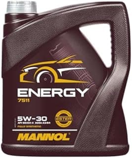 MANNOL Huile moteur ENERGY 5W-30 Huile en partie synthétique huile ACEA A3/B4 API CH-4 API SN 5 L Compatible avec VW Golf VII 3/5 portes 5G1, BQ1, BE1, BE2 Golf IV 3/5 portes 1J1 Golf V 3/5 portes 1K1