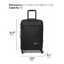 EASTPAK TRANS4 S Valise, 54 x 35 x 23 cm, 44 L - Black Denim (Gris) - 5