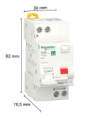 Schneider Electric FI LS RESI9 1P + N 16A B 30MA Type A 6KA, R9D01616 - 6