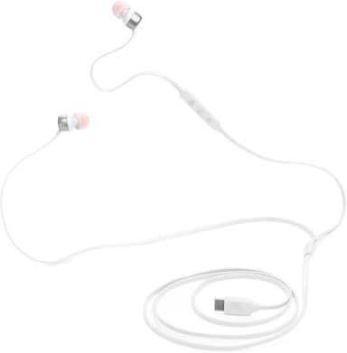 JBL Tune 310 C Hi-Res Wired Earbuds with Microphone, Flat…