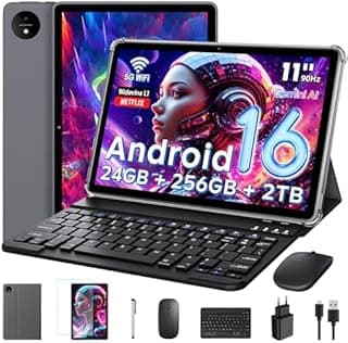 11 Pouces Tactile Android 16 Tablette avec Gemini AI|T725…