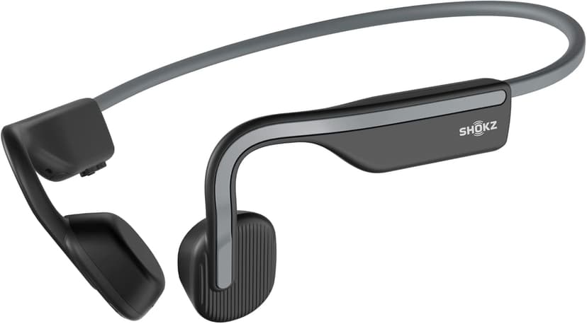 SHOKZ OpenMove Wireless Headphones, [England Athletics Recommended] Bluetooth Bone Conduction Sports Headset with Mic, 6 Hour Playtime & IP55 Waterproof for Running Workout Cycling (Grey) - 1