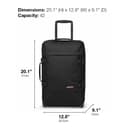 Eastpak TRANVERZ S Suitcase, 51 x 32.5 x 23 cm, 42 L - Black Denim (Grey) - 5