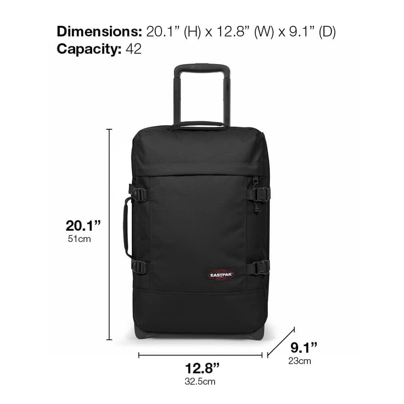 Eastpak TRANVERZ S Suitcase, 51 x 32.5 x 23 cm, 42 L - Black Denim (Grey) - 5