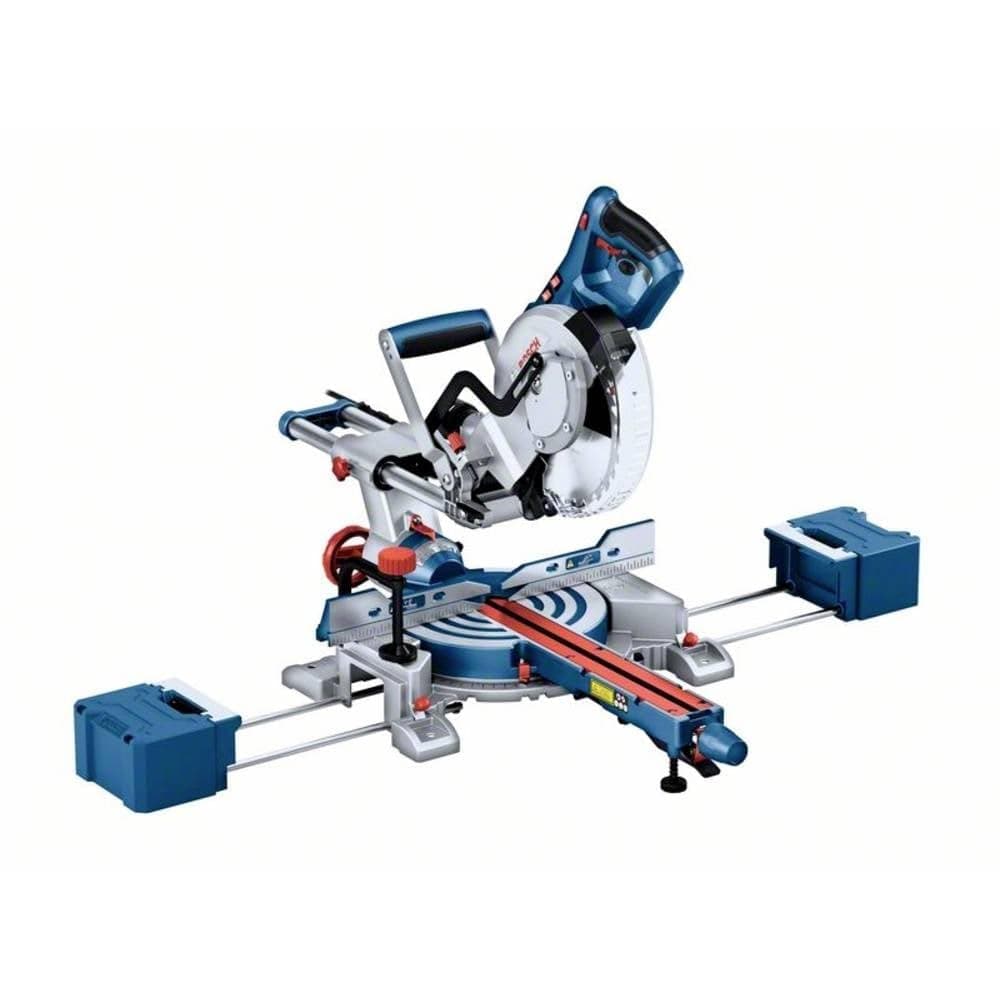 Bosch Professional scie à onglets radiale GCM 305-216 D (capacité de coupe 66 x 305 mm, avec 1 lame de scie circulaire, 2 appuis de pièce, sac à poussière, serre-joint)