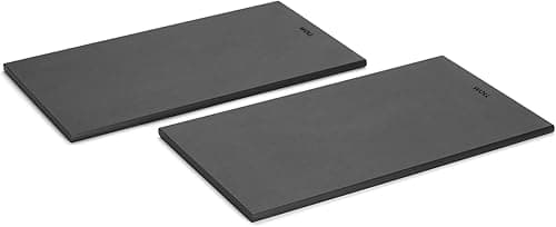 Woll Cut & Serve Lot de 2 Planches à découper pour Petit-déjeuner 27 x 15 cm, 7 mm de Haut, en Papier Composite certifié FSC, sans BPA et sans COV, résistant à la Chaleur jusqu'à 175 °C, Passe au