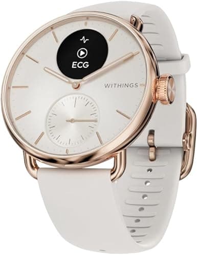 Withings ScanWatch 2, Heart Health Hybrid Smartwatch for Men & Women - ECG, SPO2, Temperature Monitoring, Sleep, Respiratory Health, Cycle Monitoring, 35 day Battery Life, iOS & Android