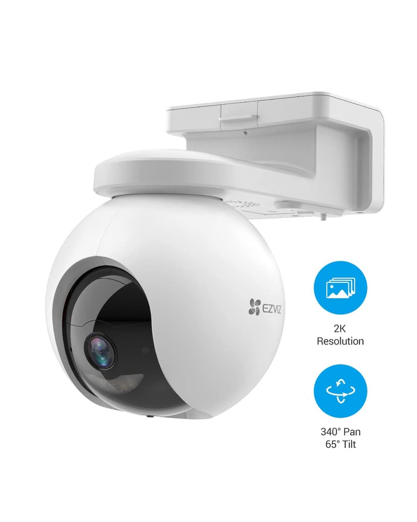 EZVIZ 2K Camera Surveillance WiFi Extérieure sans Fil sur Batterie 10400mAh avec Suivi Auto, Détection de Personne, Vision Nocturne en Couleur, Audio Bidirectionnel, Défense Active, Type C, CB8 - 9