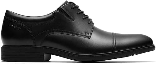 CLARKS Homme Steadwell Cap, Black Leather, 44 EU