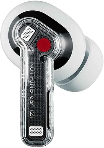 Nothing Ear (2) - Wireless ANC (Active Noise Cancelling) Headphones, Hi-Res audio certified, Dual Connection, Powerful 11.6 mm custom driver - White