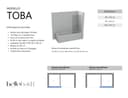 Front Bath Screen Fixed Panel – Transparent – Tempered Glass 6 mm Anti-Limescale – Silver Profile – Width 100 cm – Height 145 cm - 4