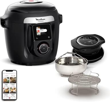 Moulinex Cookeo Wi-Fi with Extra Crisp, Multicooker, 14 C…