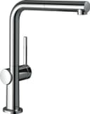 hansgrohe Talis M54 Kitchen Tap 270 with pull-out spout and Hose Box, single spray mode chrome - 1