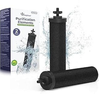 Weeplow® O'Pure 2-2 Filtres pour Systèmes de Filtre à Eau par Gravité Compatible Avec les Systèmes de Filtration Weeplow, Berkey, Berkefeld, Doulton, Réduit les Contaminants à Hauteur de 99,99%