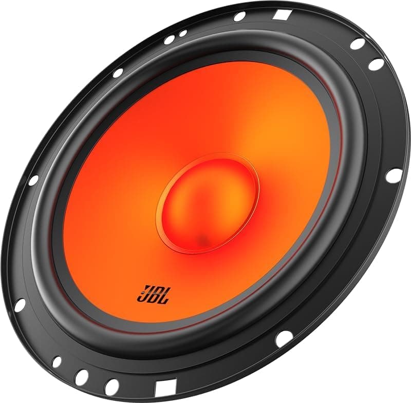 JBL Stage1 62CF GEN2 6.5" (165 mm) Component Car Speakers delivering 80W RMS and 640W Peak Power, 4 Ohm Impedance, Plus One™ Woofer Cone and Edge-Driven Silk Dome Tweeters for Clear JBL Sound - 7