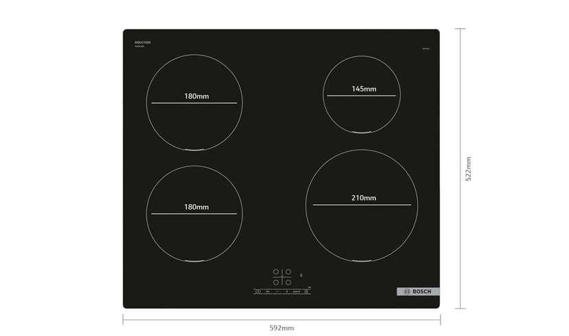 Bosch Serie 4 PUE611BB5E Induction hob, 60 cm, Black, Built in - 2
