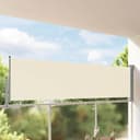 vidaXL Patio Retractable Side Awning 100x300cm Cream Garden Screen Canopy - 2