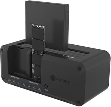 ICY Box Station d'accueil HDD/M.2 NVMe SSD USB 3.2 Gen 2 …