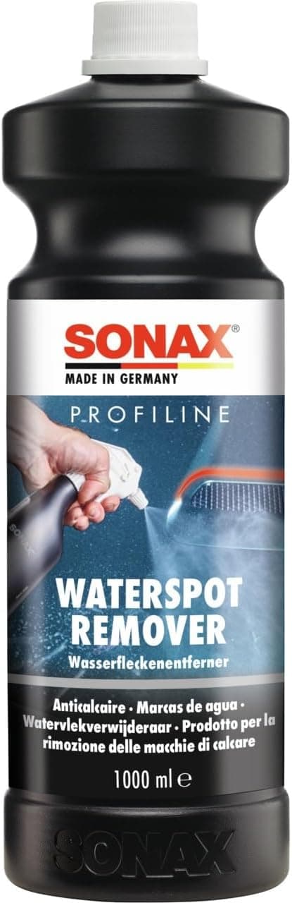 SONAX PROFILINE Waterspot remover (1 litre) nettoyant efficace pour taches de calcaire et d'eau séchée | Réf: 02735000 - 1