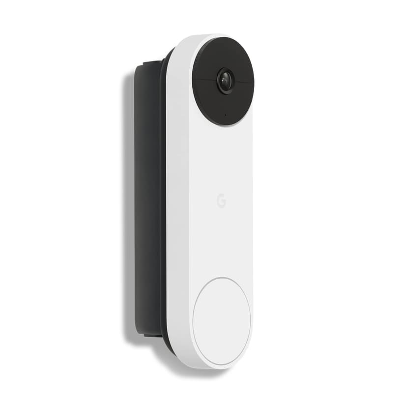 Google Nest Doorbell Battery Operated Doorbell with Video Function, Black/White, 1 Piece (Pack of 1), 960p - 2