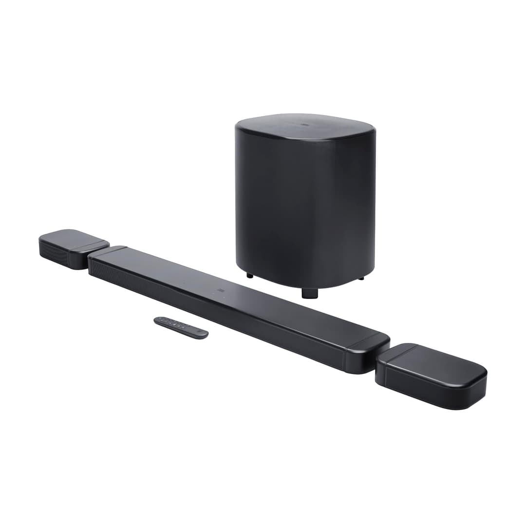 JBL Bar 800 MK2, Barre de Son Bluetooth 7.1 canaux pour TV avec Enceintes détachables, Caisson de Basses de 25,4 cm, Dolby Atmos, HDMI eARC, Wi-FI, vidéo 4K, PureVoice 2.0 et MultiBeam 3.0, Noir