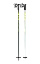 LEKI Detect S Ski Poles 120 cm Olive Green/Dark Olive/Neon Yellow - 2