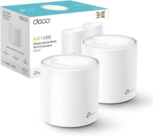 TP-Link Deco X1500 AX1500 Whole Home Mesh Wi-Fi 6 System, Pack of 2