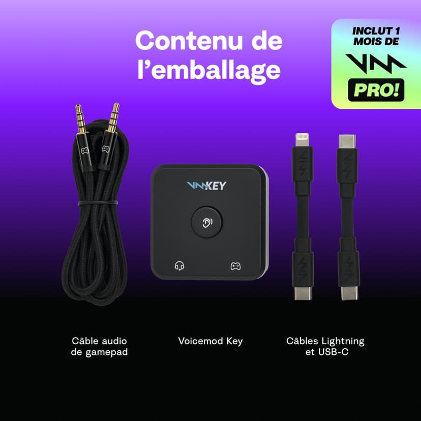 Voicemod Key - VMKey Modificateur de Voix en Temps Réel et Soundboard pour Consoles de Jeu (Compatible avec PS5, PS4, Xbox, SWITCH2) - 8