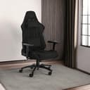 Corsair TC100 Relaxed Fauteuil Gaming - Tissu - Design Inspiré des Sports Automobiles - Coussin Lombaire - Coussin Repose-Nuque Détachable en Mousse à Mémoire de Forme - Noir - 5