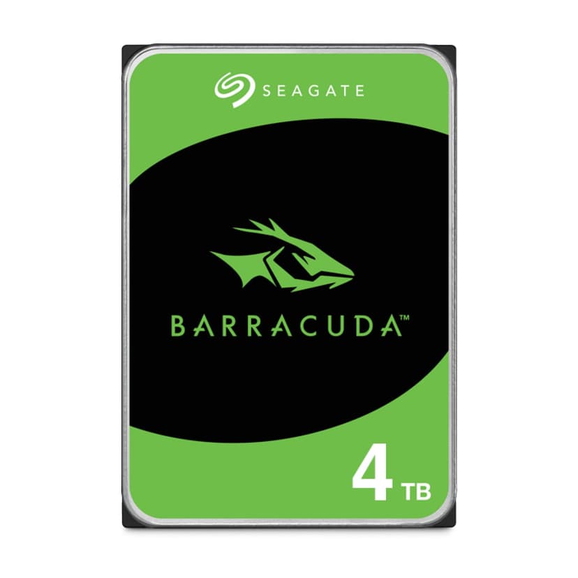 Seagate BarraCuda 4TB, Internal Hard Drive, 3.5 Inch, SATA, 6GB/s, 5.400 RPM, 256MB Cache, for Computer Desktop PC, FFP (ST4000DMZ04) - 1