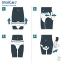 MoliCare Premium Mobile 10 Drops | Disposable Incontinence Pants: for Women and Men with Incontinence | Size XL | 51-67 inches | 4 Packs of 14 Pairs (56 Pieces) - 7