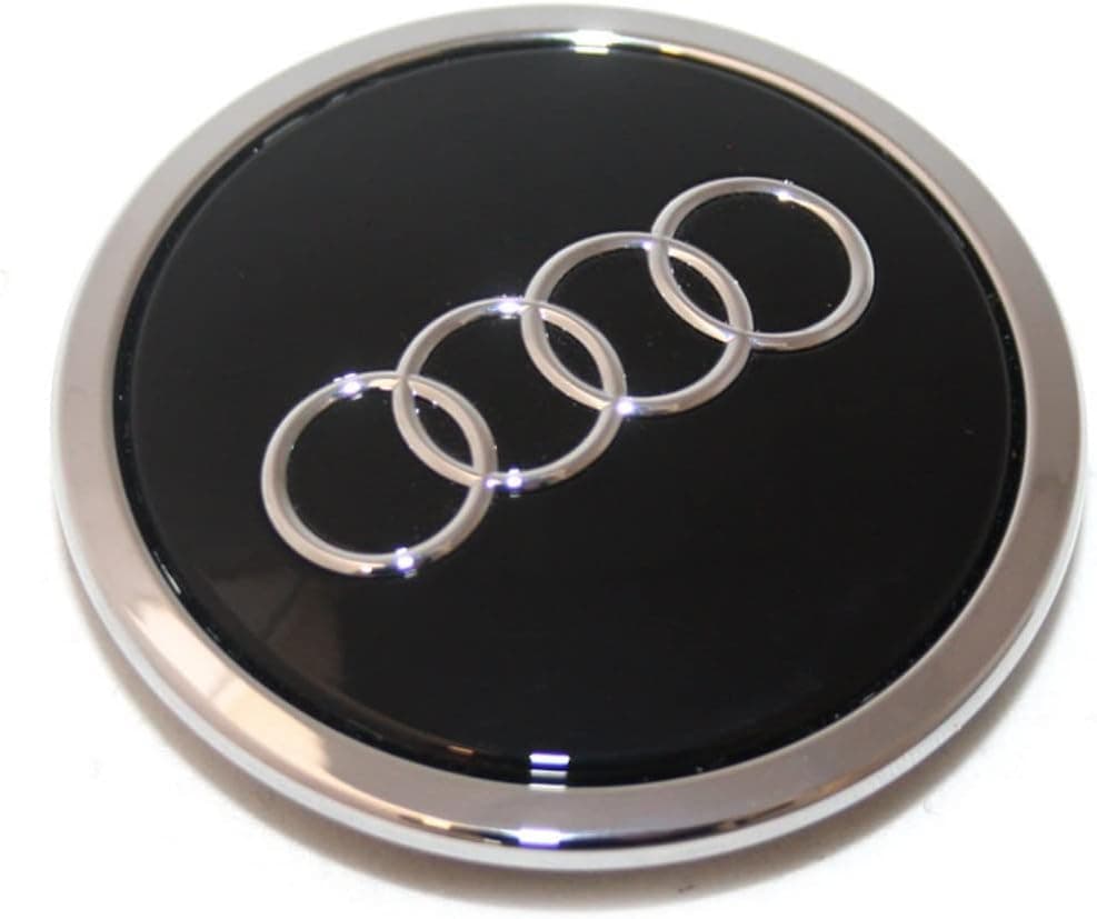Genuine Audi Wheel/Hub Cap/Tuning Cover for Alloy Wheels, Shiny Black