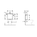 Vista Geberit Ap128 Dual Discharge Cistern Side Connection: Alpine White (128.317.11.5) - 3
