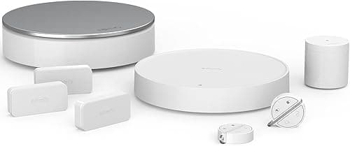 Somfy 1875280 - Home Alarm Essential - Wifi Connected Wireless Home Alarm System - 3 IntelliTAG - 1 Motion Detector - 2 Remote Control Badges - Compatible with Alexa, Google Assistant and TaHoma