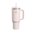 STANLEY 1913 Quencher H2.0 Flowstate Tumbler 1.2L - Cold for 11 Hours - Iced for 48 Hours - Metal Water Bottle with Straw, Handle and Lid - Dishwasher Safe - Travel Mug for Cold Drinks - Rose Quartz - 1