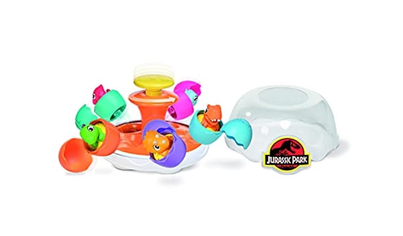 Toomies E73252 Tomy Spin & Hatch Dino Eggs, Dinosaur Children, Jurassic World, Educational Shape Sorter with Colours and Sound, Toy for Baby Boys & Girls Aged 1, 2 & 3 Years Old, Multicoloured - 1