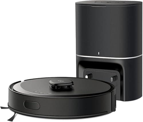 Tapo Robot Vacuum Cleaner with Automatic Suction Station, RV30 Max Plus, 5300 Pa Hypersuction, Dual Navigation LiDAR + IMU, Voice Control Alexa and Google Assistant