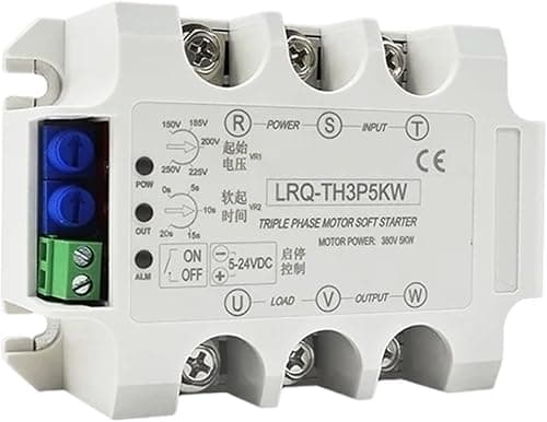 PMZZHUPVR Three/Single Phase Motor Soft Starter Slow Start Module Solid State Relay Decompression And Step-Down Controller(Single 4KW Module)