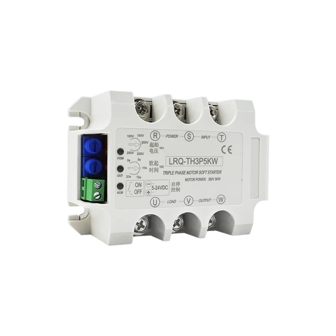 PMZZHUPVR Three/Single Phase Motor Soft Starter Slow Start Module Solid State Relay Decompression And Step-Down Controller(Single 4KW Module)