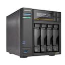 Asustor Lockerstor 4 Gen3 AS6804T, 4 Bay NAS Network Storage, AMD Ryzen Quad-Core 2.3 GHz, 16GB RAM ECC DDR5, 4 M.2 NVMe Slots, Dual 5GbE & Dual 10GbE Port, USB 4.0 Type-C, Network Attached Storage - 5