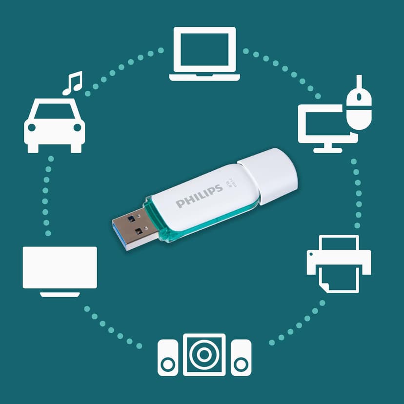 Philips SNOW USB flash drive 8 GB – USB 3.0 8GB – up to 80 MB/s read - 5