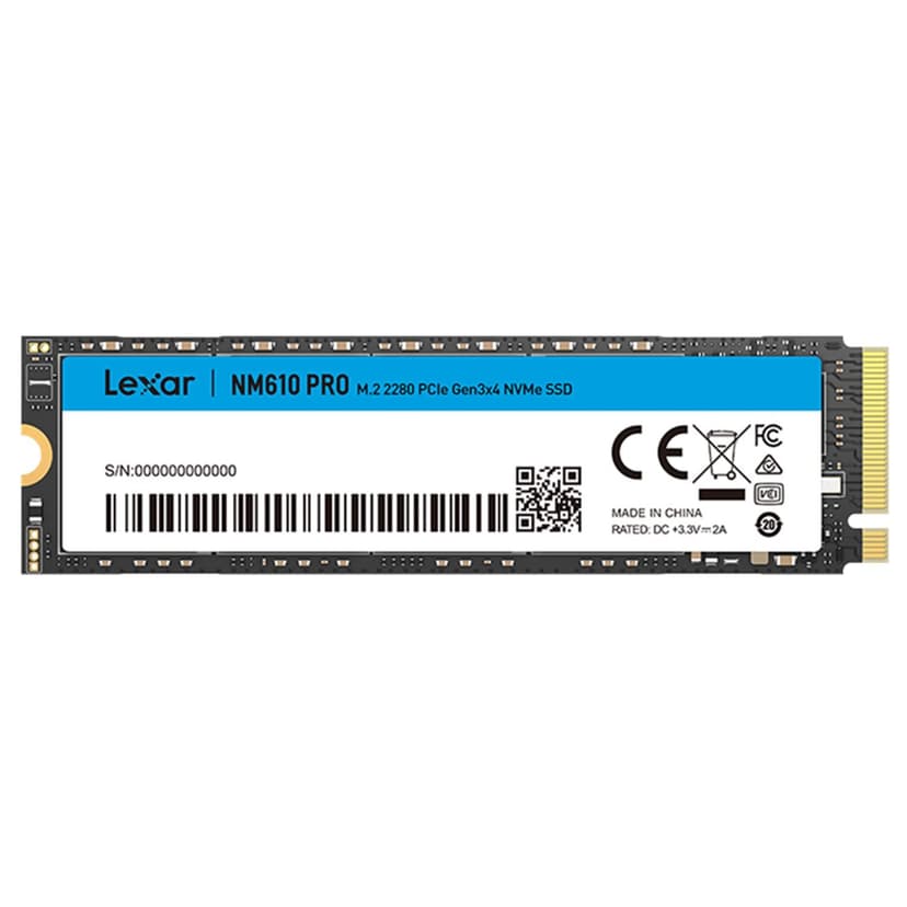 Lexar NM610PRO 1To SSD, M.2 2280 PCIe Gen3x4 NVMe 1.4 SSD… - 1
