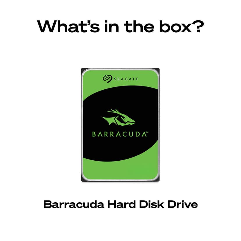 Seagate BarraCuda 4TB, Internal Hard Drive, 3.5 Inch, SATA, 6GB/s, 5.400 RPM, 256MB Cache, for Computer Desktop PC, FFP (ST4000DMZ04) - 2