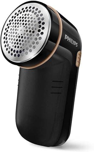 Philips Fabric Shaver – Fast Pill Removal, 8800 RPM, Large Blade Surface, 3 Mesh Hole Sizes, Safe on All Fabrics, Easy Clean Container, 2 AA Batteries, Compact Design (GC026/80)