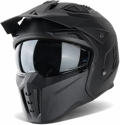 VINZ Kioto Casque Jet / Casque Streetfighter | Homologué …