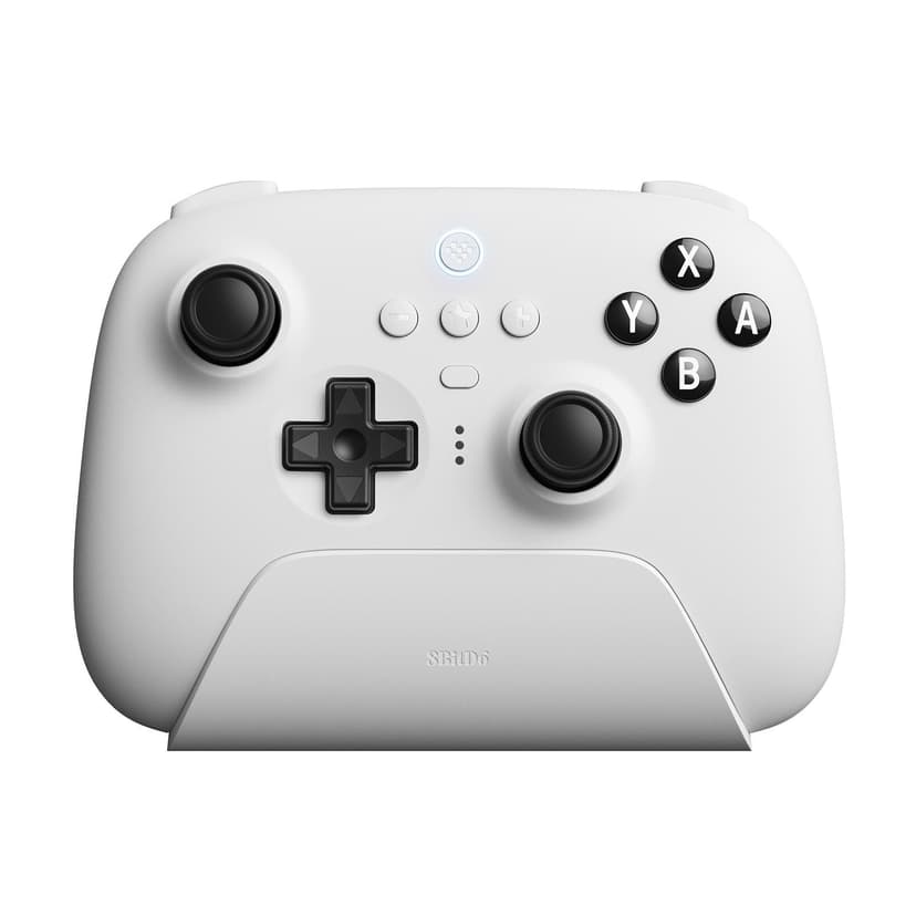 8BitDo Ultimate Bluetooth & 2.4g Controller with Charging Dock for Switch and Windows - White - 1