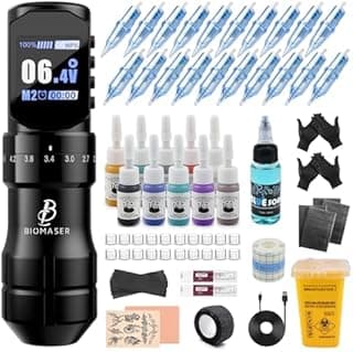 Biomaser Sans Fil Ensemble Stylo Rotatif 7 Coups Réglable…