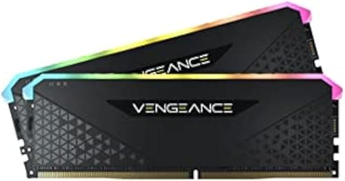 Corsair Vengeance RGB RS 16Go (2x8Go) DDR4 Jusqu'à 3200MHz C16 Mémoire de Bureau (Éclairage RGB Dynamique, Temps de Réponse Serrés, Compatible avec Intel & AMD 300/400/500 Series) Noir